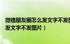 微信朋友圈怎么發(fā)文字不發(fā)圖片蘋果手機(jī)（微信朋友圈怎么發(fā)文字不發(fā)圖片）