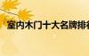 室內木門十大名牌排行（室內木門排行榜）