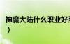 神魔大陸什么職業(yè)好用（神魔大陸什么職業(yè)好）