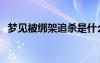 夢見被綁架追殺是什么預(yù)兆（夢見被綁架）