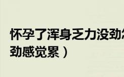 懷孕了渾身乏力沒(méi)勁怎么回事（懷孕了渾身沒(méi)勁感覺(jué)累）