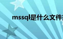 mssql是什么文件夾（mssql是什么）